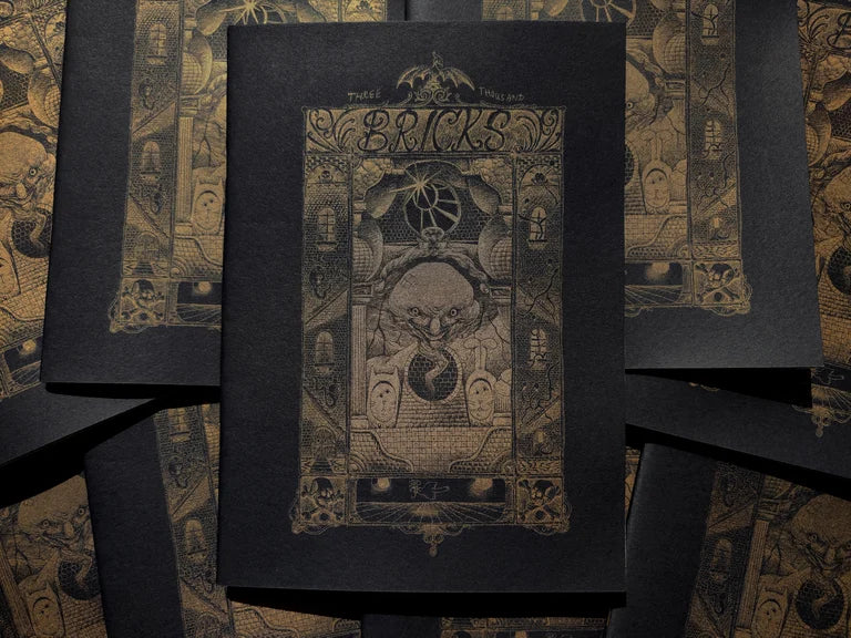 "Three Thousand Bricks" Risograph Zine by Alonso Lassombra