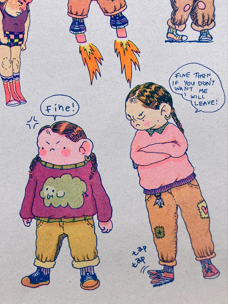 It's OK to be Angry - A3 Risograph poster