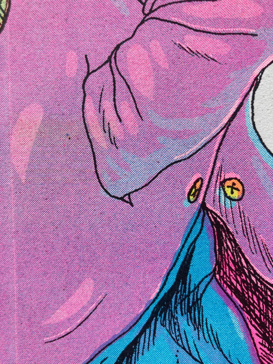 On My Way To Fuck Shit Up - A4 Risograph Poster