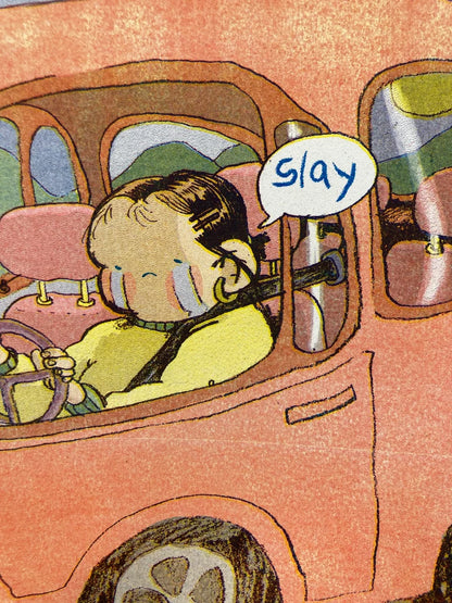 Slay - A3 Risograph poster