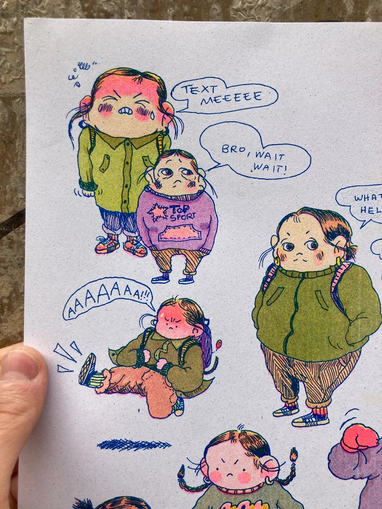 It's OK to be Angry - A3 Risograph poster