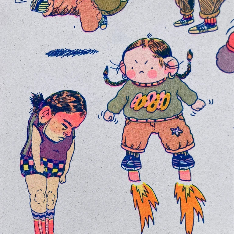 It's OK to be Angry - A3 Risograph poster