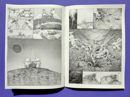 "Three Thousand Bricks" Risograph Zine by Alonso Lassombra