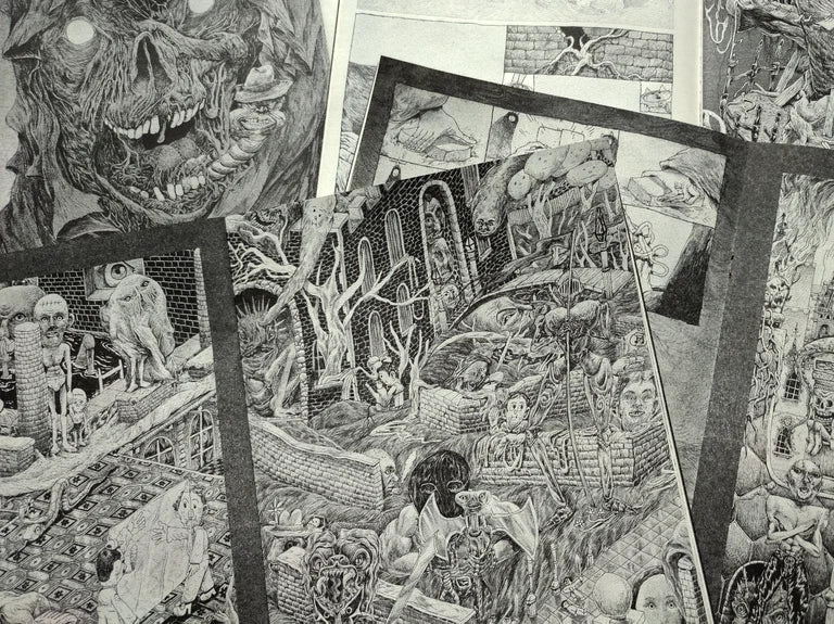 "Three Thousand Bricks" Risograph Zine by Alonso Lassombra