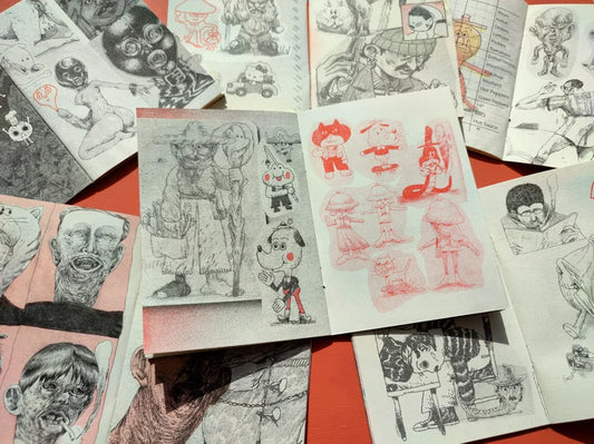 "Penishead" Risograph Zine by Alonso Lassombra
