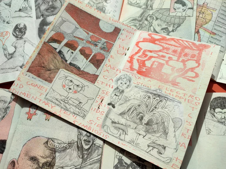 "Penishead" Risograph Zine by Alonso Lassombra