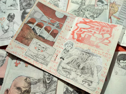 "Penishead" Risograph Zine by Alonso Lassombra