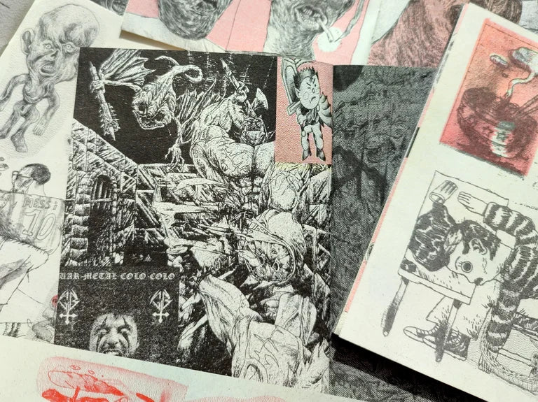 "Penishead" Risograph Zine by Alonso Lassombra