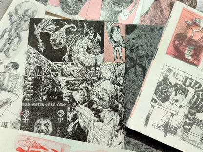 "Penishead" Risograph Zine by Alonso Lassombra